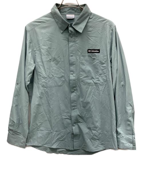 Columbia（コロンビア）Columbia (コロンビア) グレイシャルビスタロングスリーブシャツ スカイブルー サイズ:Mの古着・服飾アイテム