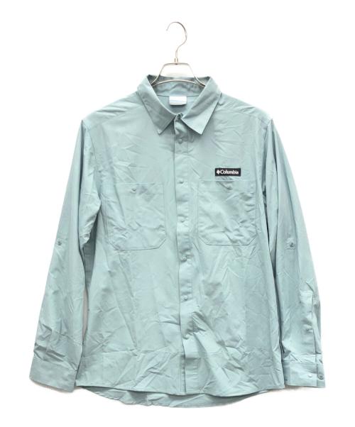 Columbia（コロンビア）Columbia (コロンビア) グレイシャルビスタロングスリーブシャツ スカイブルー サイズ:Mの古着・服飾アイテム