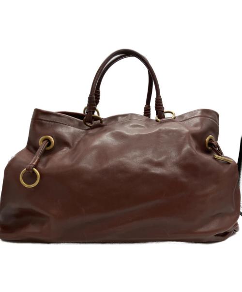 CELINE（セリーヌ）CELINE (セリーヌ) ハンドバッグ ダークブラウンの古着・服飾アイテム