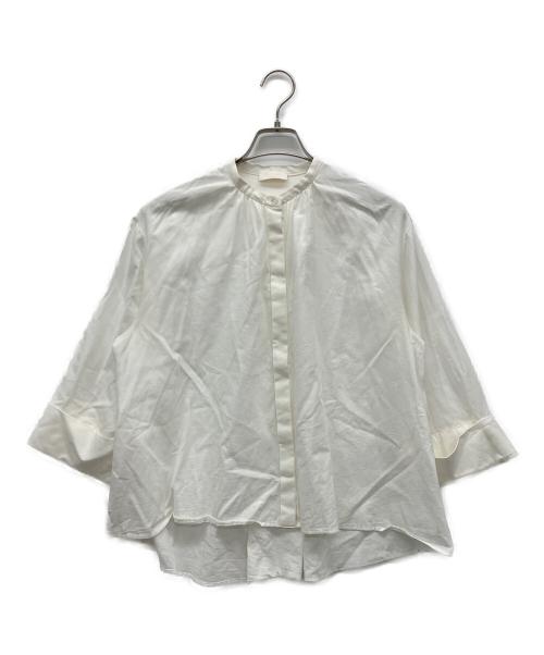 BALLSEY（ボールジィ）BALLSEY (ボールジィ) クリスタルコットン ワイドスリーブブラウス ホワイト サイズ:36の古着・服飾アイテム