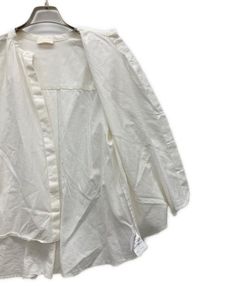 BALLSEY（ボールジィ）BALLSEY (ボールジィ) クリスタルコットン ワイドスリーブブラウス ホワイト サイズ:36の古着・服飾アイテム
