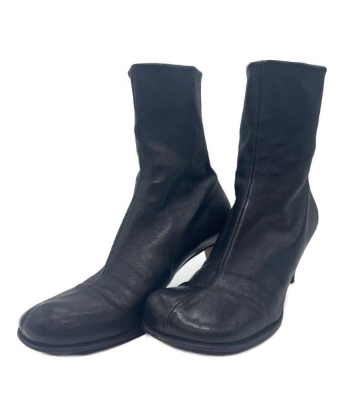 BOTTEGA VENETA（ボッテガベネタ）BOTTEGA VENETA (ボッテガベネタ) ブロックアンクルブーツ ブラック サイズ:37の古着・服飾アイテム