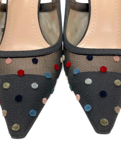 Christian Dior（クリスチャン ディオール）Christian Dior (クリスチャン ディオール) J'ADIORスリングバックパンプス ブラック サイズ:37 1/2 Dの古着・服飾アイテム