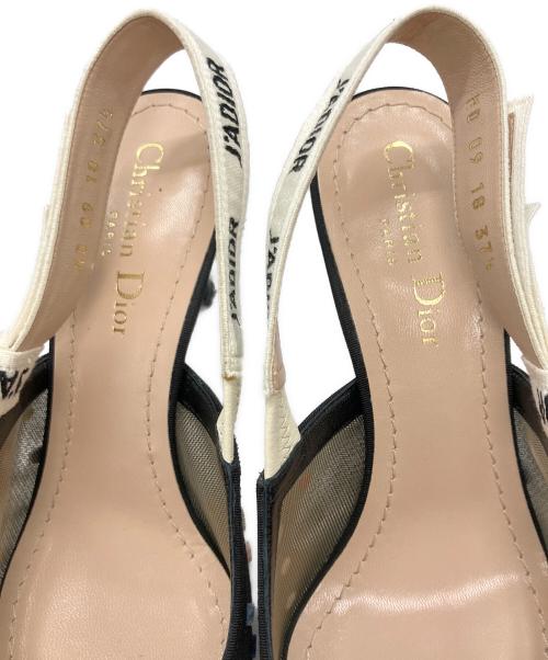 Christian Dior（クリスチャン ディオール）Christian Dior (クリスチャン ディオール) J'ADIORスリングバックパンプス ブラック サイズ:37 1/2 Dの古着・服飾アイテム