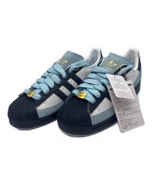 adidas Originals（アディダスオリジナル）の古着「ローカットスニーカー」｜ネイビー×スカイブルー