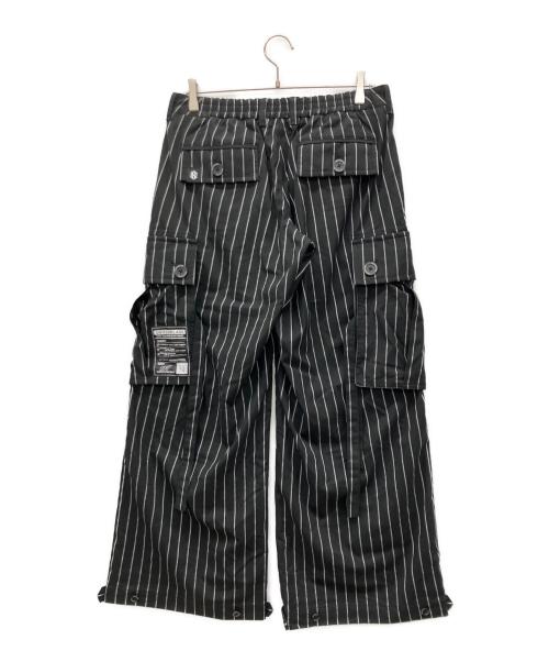 SWITCHBLADE（スイッチブレード）SWITCHBLADE (スイッチブレード) PINSTRIPE WIDE CARGO PT ブラック サイズ:Mの古着・服飾アイテム