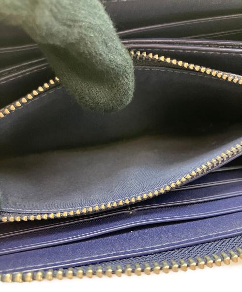 COACH（コーチ）COACH (コーチ) アコーディオン ジップ ウォレット ネイビーの古着・服飾アイテム
