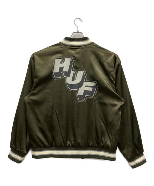 HUF（ハフ）HUF (ハフ) スタジャン オリーブ サイズ:XLの古着・服飾アイテム