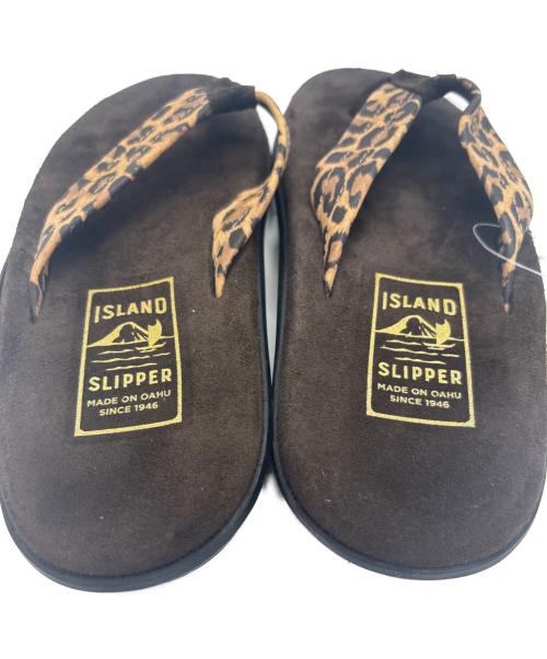 ISLAND SLIPPER（アイランドスリッパ）ISLAND SLIPPER (アイランドスリッパ) トングサンダル ブラウン サイズ:25 未使用品の古着・服飾アイテム