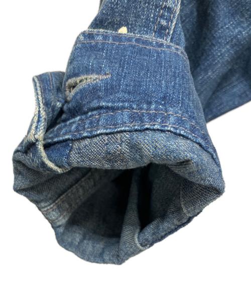 Maison Margiela（メゾンマルジェラ）Maison Margiela (メゾンマルジェラ) ディストレスト デニムジャケット インディゴ サイズ:50の古着・服飾アイテム