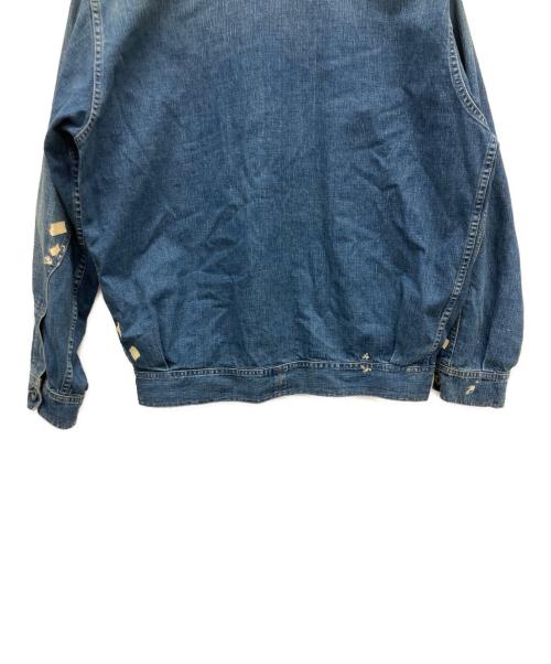 Maison Margiela（メゾンマルジェラ）Maison Margiela (メゾンマルジェラ) ディストレスト デニムジャケット インディゴ サイズ:50の古着・服飾アイテム