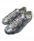 GUCCIグッチ）の古着「GGローカットスニーカー」｜グレー
