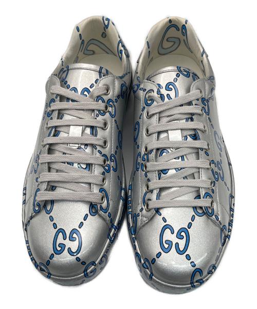 GUCCI（グッチ）GUCCI (グッチ) GGローカットスニーカー グレー サイズ:25の古着・服飾アイテム