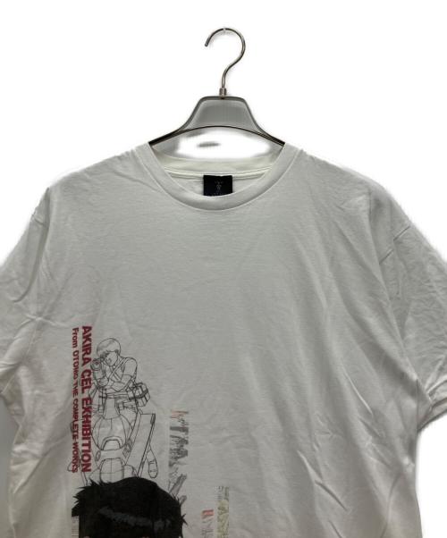 AKIRAセル画展（アキラセルガテン）AKIRAセル画展 (アキラセルガテン) 半袖Tシャツ ホワイト サイズ:XLの古着・服飾アイテム