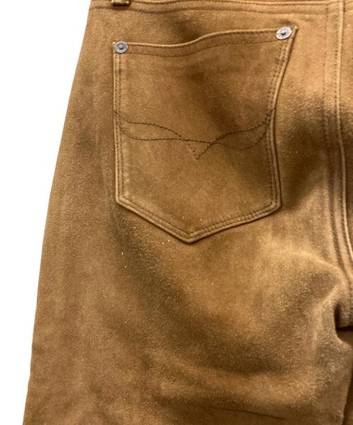 RALPH LAUREN（ラルフローレン）RALPH LAUREN (ラルフローレン) スウェードパンツ ブラウン サイズ:26の古着・服飾アイテム