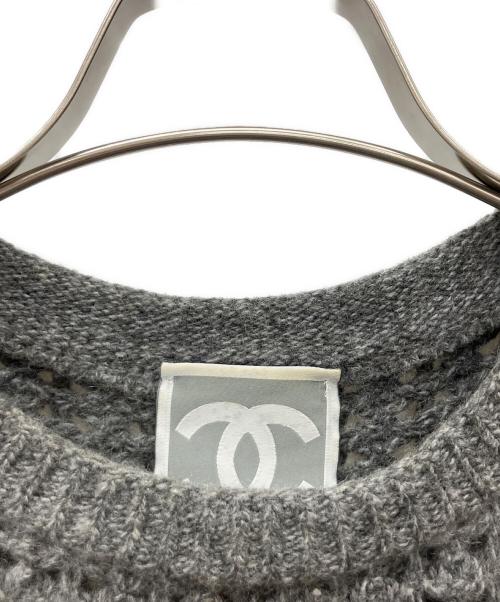 CHANEL（シャネル）CHANEL (シャネル) 半袖ワンピース グレー サイズ:38の古着・服飾アイテム