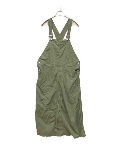 BEAMS BOY（ビームスボーイ）BEAMS BOY (ビームスボーイ) コットンポプリンジャンパースカート カーキ サイズ:不明の古着・服飾アイテム