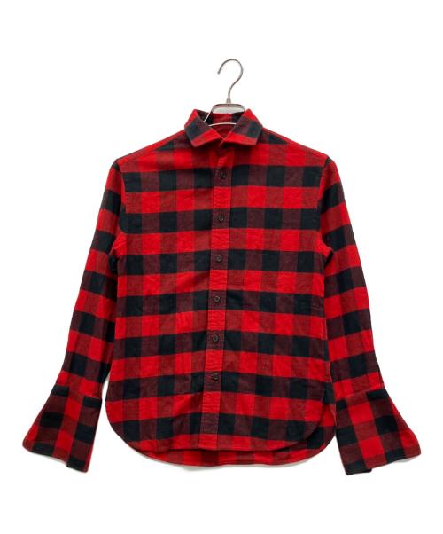 RALPH LAUREN Purple Label（ラルフ ローレン パープル レーベル）RALPH LAUREN Purple Label (ラルフ ローレン パープル レーベル) 長袖シャツ レッド×ブラック サイズ:4の古着・服飾アイテム