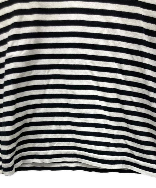 PLAY COMME des GARCONS（プレイコムデギャルソン）PLAY COMME des GARCONS (プレイコムデギャルソン) 長袖カットソー ブラック×ホワイト サイズ:Mの古着・服飾アイテム