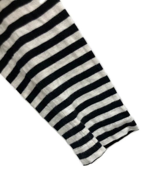 PLAY COMME des GARCONS（プレイコムデギャルソン）PLAY COMME des GARCONS (プレイコムデギャルソン) 長袖カットソー ブラック×ホワイト サイズ:Mの古着・服飾アイテム