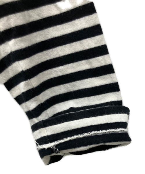 PLAY COMME des GARCONS（プレイコムデギャルソン）PLAY COMME des GARCONS (プレイコムデギャルソン) 長袖カットソー ブラック×ホワイト サイズ:Mの古着・服飾アイテム