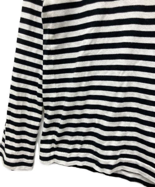 PLAY COMME des GARCONS（プレイコムデギャルソン）PLAY COMME des GARCONS (プレイコムデギャルソン) 長袖カットソー ブラック×ホワイト サイズ:Mの古着・服飾アイテム