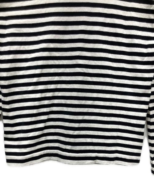 PLAY COMME des GARCONS（プレイコムデギャルソン）PLAY COMME des GARCONS (プレイコムデギャルソン) 長袖カットソー ブラック×ホワイト サイズ:Mの古着・服飾アイテム