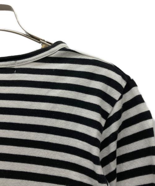 PLAY COMME des GARCONS（プレイコムデギャルソン）PLAY COMME des GARCONS (プレイコムデギャルソン) 長袖カットソー ブラック×ホワイト サイズ:Mの古着・服飾アイテム