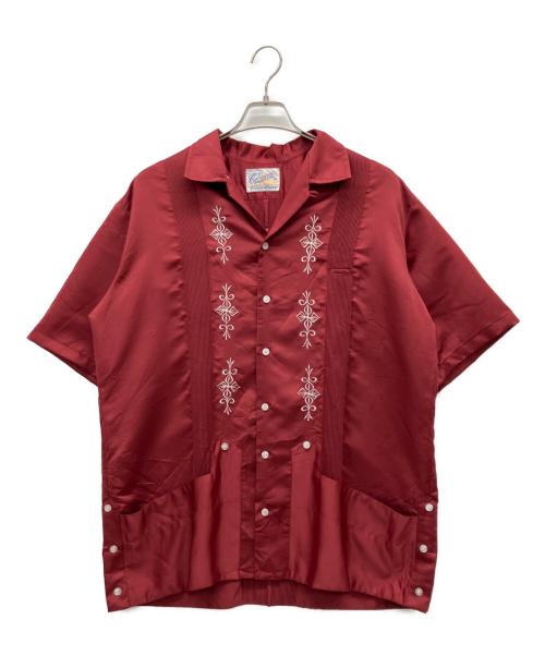 Cubana（クバーナ）Cubana (クバーナ) 半袖シャツ レッド サイズ:42の古着・服飾アイテム