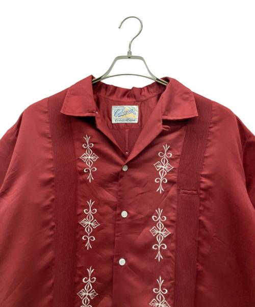 Cubana（クバーナ）Cubana (クバーナ) 半袖シャツ レッド サイズ:42の古着・服飾アイテム