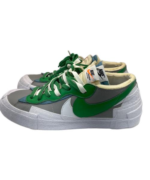 NIKE（ナイキ）NIKE (ナイキ) sacai (サカイ) ローカットスニーカー グレー×グリーン サイズ:US10.5の古着・服飾アイテム