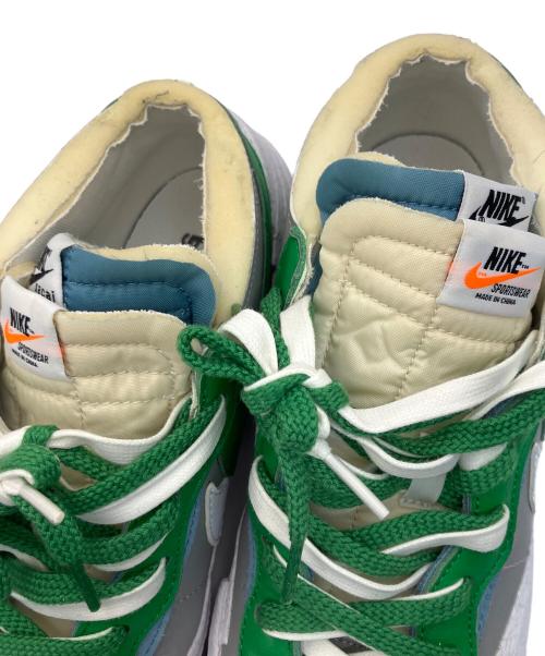 NIKE（ナイキ）NIKE (ナイキ) sacai (サカイ) ローカットスニーカー グレー×グリーン サイズ:US10.5の古着・服飾アイテム