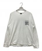 stussy×COMME des GARCONSステューシー×コムデギャルソン）の古着「長袖Tシャツ」｜ホワイト