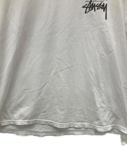 stussy（ステューシー）stussy (ステューシー) COMME des GARCONS (コムデギャルソン) 長袖Tシャツ ホワイト サイズ:Lの古着・服飾アイテム
