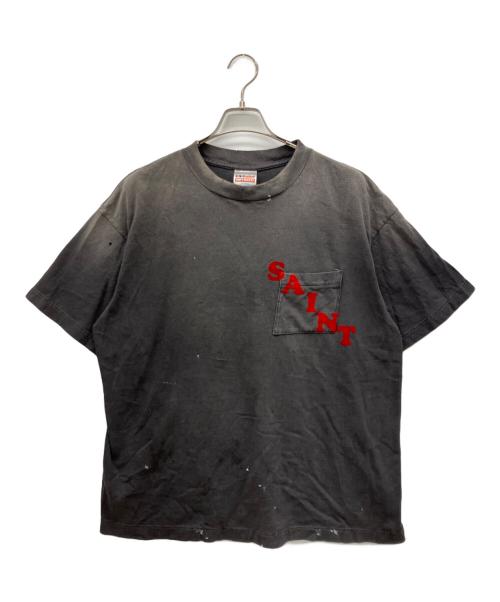 SAINT MICHAEL（セントマイケル）SAINT MICHAEL (セントマイケル) 半袖カットソー チャコールグレー サイズ:Lの古着・服飾アイテム