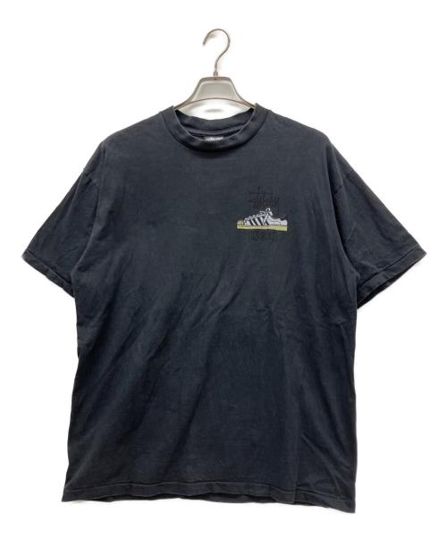 stussy（ステューシー）stussy (ステューシー) 半袖カットソー ブラック サイズ:XLの古着・服飾アイテム