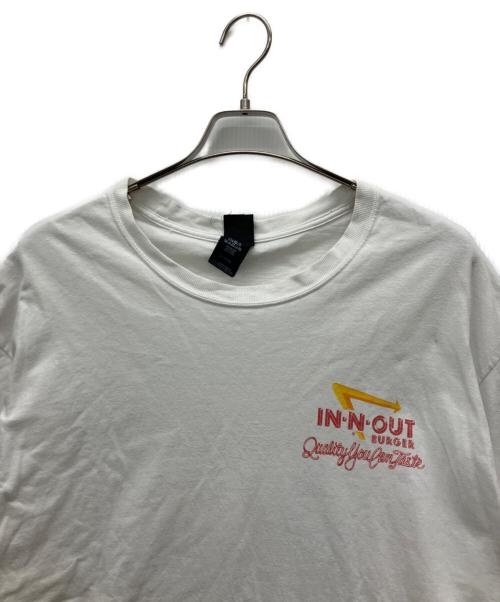 Hanes BEEFY（ヘインズビーフィー）Hanes BEEFY (ヘインズビーフィー) 半袖カットソー ホワイト サイズ:XLの古着・服飾アイテム
