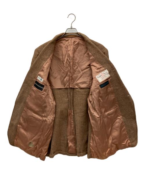 Stanley Blacker（スタンリー・ブラッカー）Stanley Blacker (スタンリー・ブラッカー) Harris Tweed (ハリスツイード) ツイードテーラードジャケット レッド×ベージュ サイズ:不明の古着・服飾アイテム