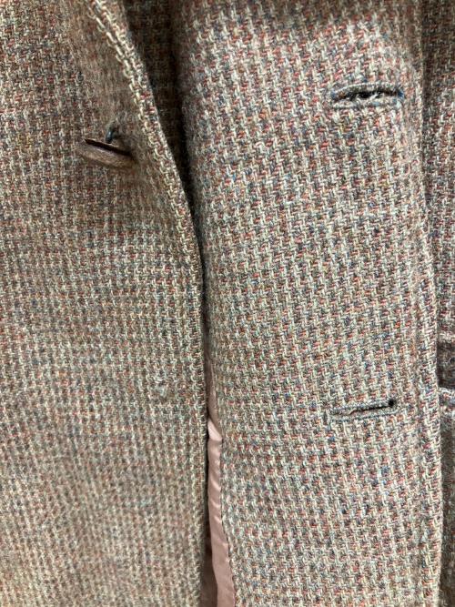 Stanley Blacker（スタンリー・ブラッカー）Stanley Blacker (スタンリー・ブラッカー) Harris Tweed (ハリスツイード) ツイードテーラードジャケット レッド×ベージュ サイズ:不明の古着・服飾アイテム