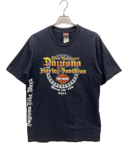 HARLEY-DAVIDSON（ハーレーダビッドソン）HARLEY-DAVIDSON (ハーレーダビッドソン) 半袖Tシャツ ブラック サイズ:XLの古着・服飾アイテム