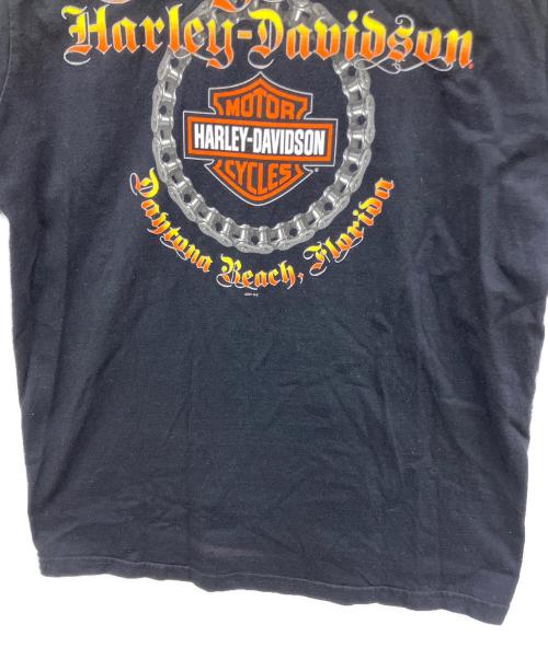 HARLEY-DAVIDSON（ハーレーダビッドソン）HARLEY-DAVIDSON (ハーレーダビッドソン) 半袖Tシャツ ブラック サイズ:XLの古着・服飾アイテム