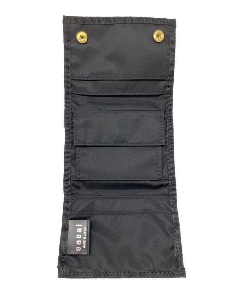 sacai（サカイ）sacai (サカイ) PORTER (ポーター) 3つ折り財布 ブラックの古着・服飾アイテム