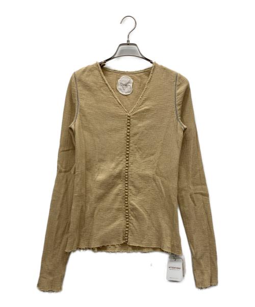 pheeta（フィータ）pheeta (フィータ) Ratna ロングスリーブブラウス ベージュ サイズ:F 未使用品の古着・服飾アイテム
