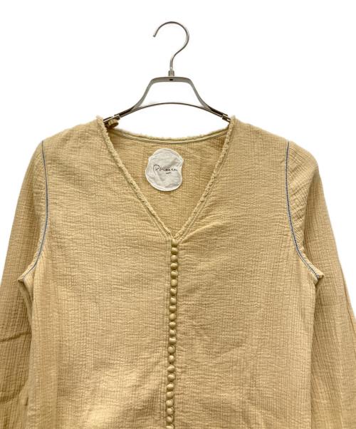 pheeta（フィータ）pheeta (フィータ) Ratna ロングスリーブブラウス ベージュ サイズ:F 未使用品の古着・服飾アイテム