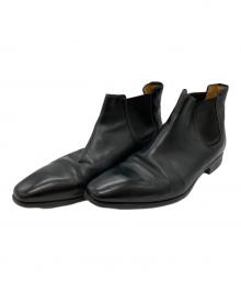 Santoni（サントーニ）の古着「サイドゴアブーツ」｜ブラック
