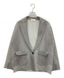 Snidel（スナイデル）の古着「バリエニットジャケット」｜グレー