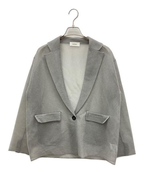 Snidel（スナイデル）Snidel (スナイデル) バリエニットジャケット グレー サイズ:Fの古着・服飾アイテム