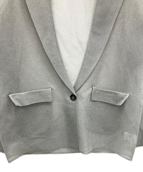 Snidel（スナイデル）Snidel (スナイデル) バリエニットジャケット グレー サイズ:Fの古着・服飾アイテム