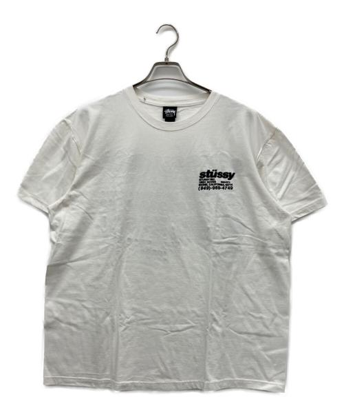 stussy（ステューシー）stussy (ステューシー) Dyed Tee ホワイト サイズ:Lの古着・服飾アイテム