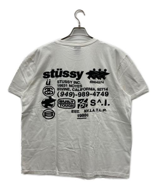 stussy（ステューシー）stussy (ステューシー) Dyed Tee ホワイト サイズ:Lの古着・服飾アイテム